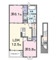カフア テラスの間取り画像