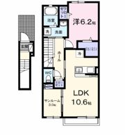 木ノ本アパートBの間取り画像