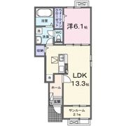 三原市アパート（028397601）の間取り画像