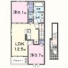 飾磨区阿成植木アパート（028398201）の間取り画像
