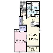フォレストヒルズAの間取り画像