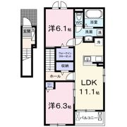 フォレストヒルズAの間取り画像