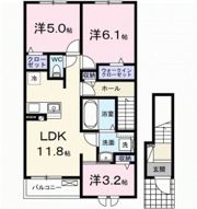 フォレストヒルズBの間取り画像