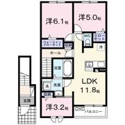 フォレストヒルズBの間取り画像