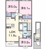 ヴィラ・フローラ ノースの間取り画像