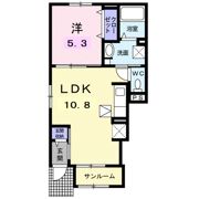 ル ソレイユの間取り画像
