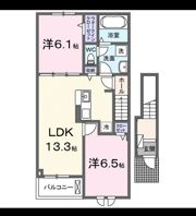 ラフィネⅢの間取り画像