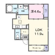 サンホワイト駅西の間取り画像