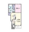 （仮）石田内里町アパートの間取り画像