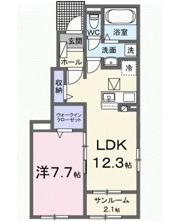 ラフィネ Ⅳの間取り画像