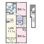 ラフィネ Ⅳの間取り画像