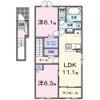 メゾン ド ソアレⅠの間取り画像
