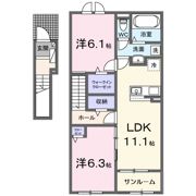 メゾン ド ソアレⅠの間取り画像