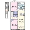 メゾン ド ソアレⅠの間取り画像