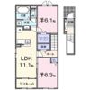 メゾン ド ソアレⅠの間取り画像