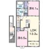 メゾン ド ソアレⅡの間取り画像