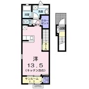 ヴィラージュ・ツボノⅢの間取り画像