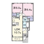 ニューライズハッピーの間取り画像
