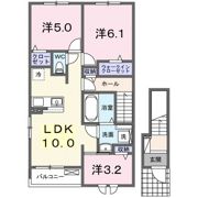 グランツKの間取り画像