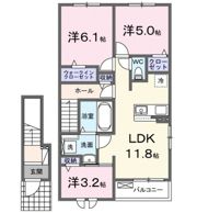 ゾーナ・ヴェルデⅠ番館の間取り画像