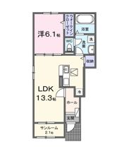 世羅町寺町アパート（028457001）の間取り画像