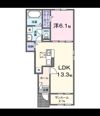 世羅町寺町アパート（028457001）の間取り画像