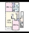 世羅町寺町アパート（028457001）の間取り画像