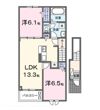 世羅町寺町アパート（028457001）の間取り画像