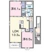 ベル ヴィラージュ Aの間取り画像