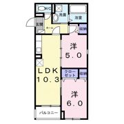 浜甲子園1丁目アパート（028462501）の間取り画像