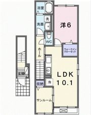 サニーフラットⅢの間取り画像