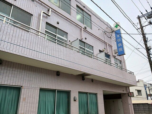 近くの本牧病院まで500m（徒歩7分）