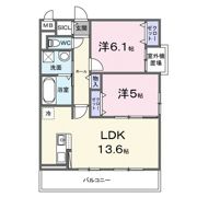 メゾンフルールの間取り画像