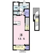 リズブラン モームの間取り画像