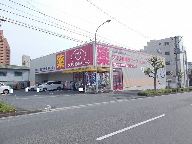 近くのクスリ岩崎チェーン徳山緑町店まで1,000m(徒歩13分)