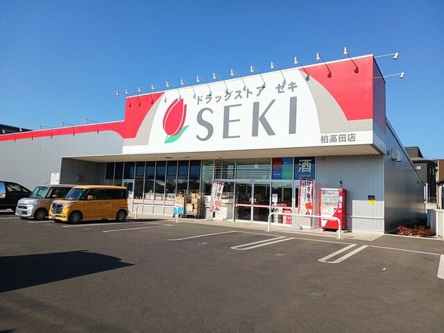 近くのドラッグストアセキ柏高田店まで1,200m（徒歩15分）