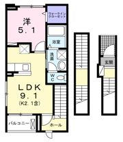 アイビードットオザクの間取り画像