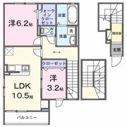 ラ・ポーズ葛原の間取り画像