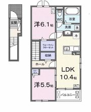ル シエルBの間取り画像