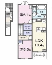 ル シエルBの間取り画像