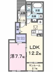うららⅢの間取り画像