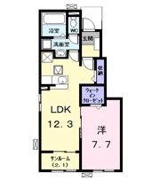 レスポワール鯏浦の間取り画像