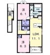 レスポワール鯏浦の間取り画像