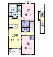 レスポワール鯏浦の間取り画像