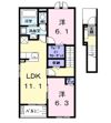シャンヴェールの間取り画像