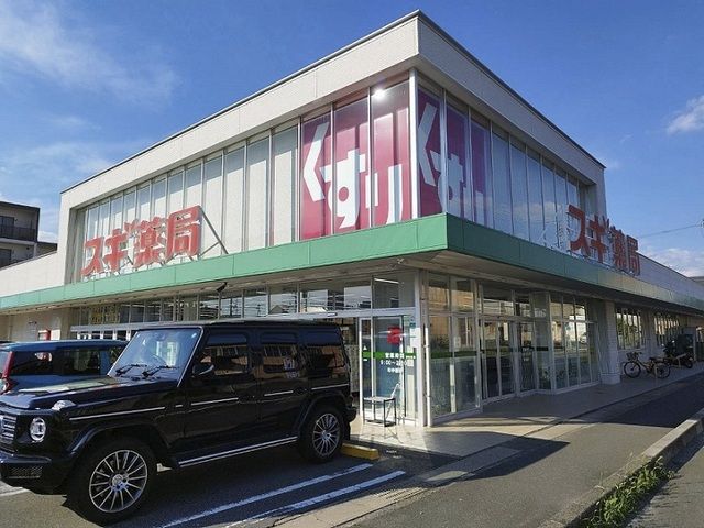 近くのスギ薬局まで800m（徒歩10分）