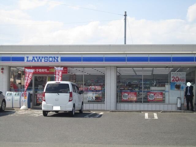 近くのローソン 野洲市三宅店まで400m(徒歩5分)