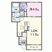コンフォート・サカモトⅡの間取り画像