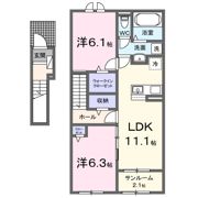 パルファン・サクラ Ⅰの間取り画像
