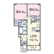 ハッピーフィールド なのはな館の間取り画像